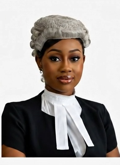Portrait of Amarachi Okechukwu Uma in barrister attire